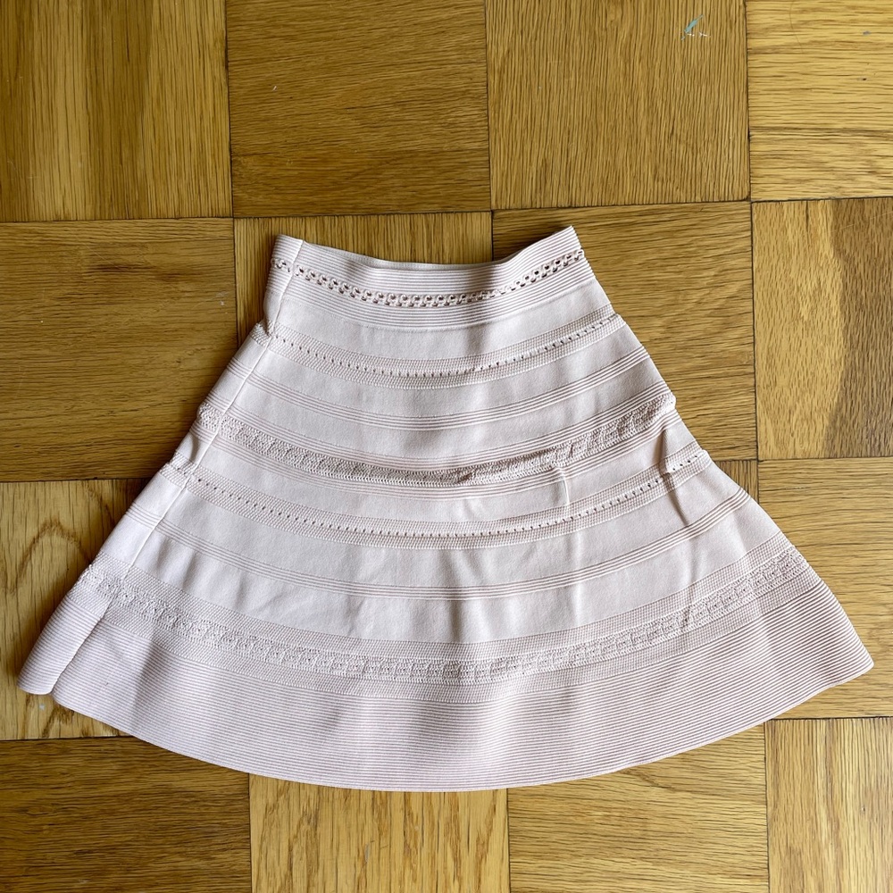Sandro Pink Circle Skater Skirt